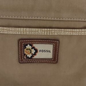 Fossil Tan Canvas Bag